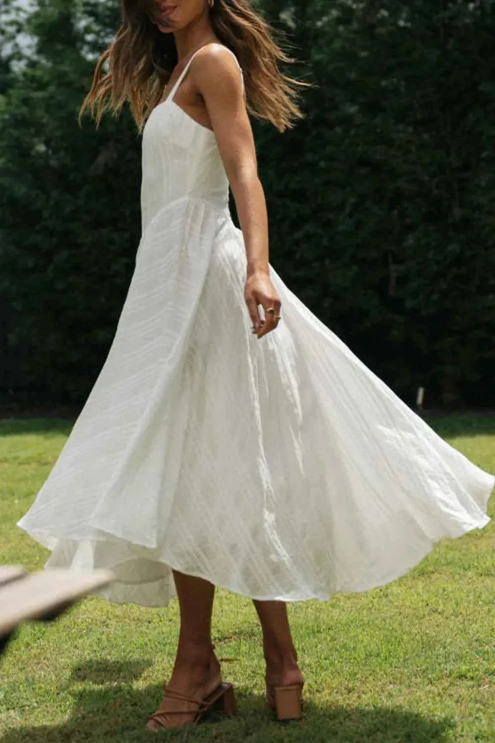 Square Neck Midi Dress - Stylish Cami Dress for Every Occasion