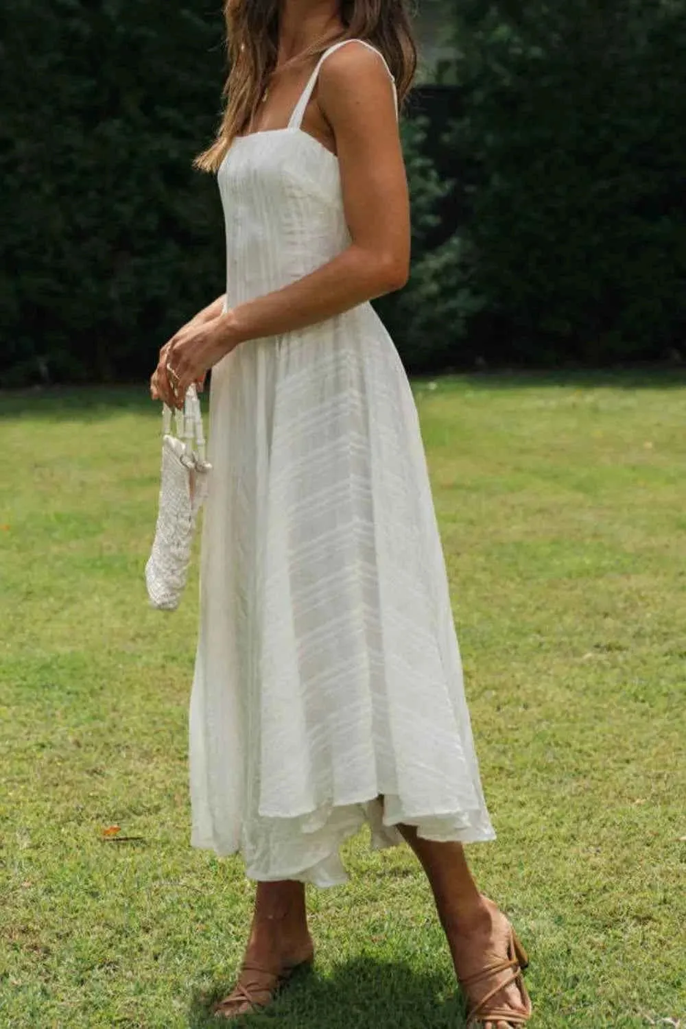 Square Neck Midi Dress - Stylish Cami Dress for Every Occasion