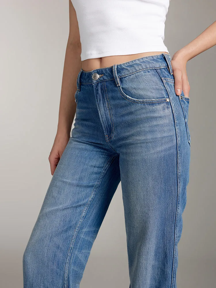 Straight Fit Tencel Jeans