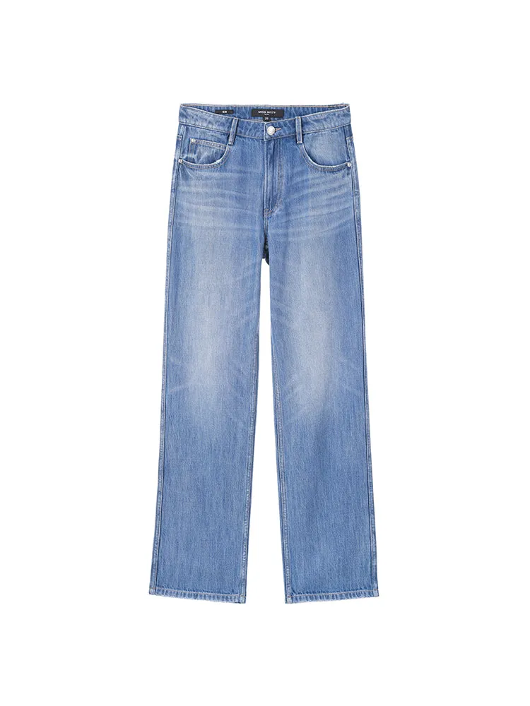 Straight Fit Tencel Jeans