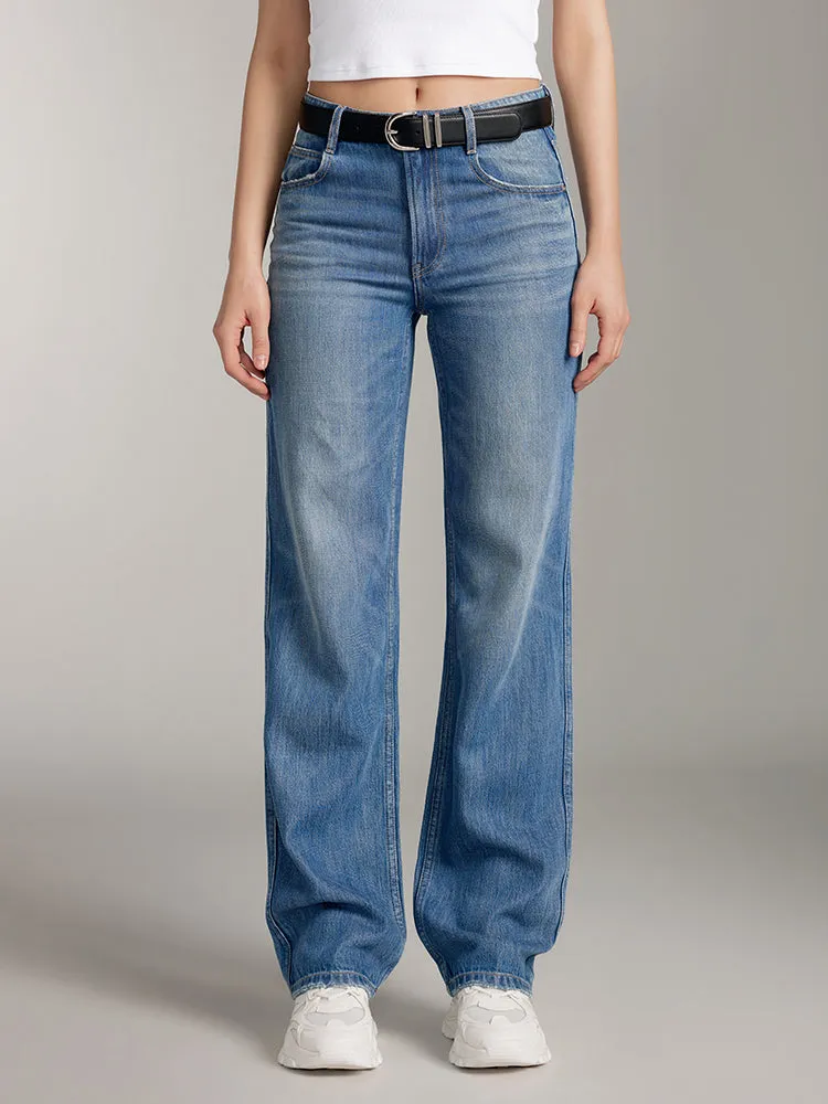 Straight Fit Tencel Jeans