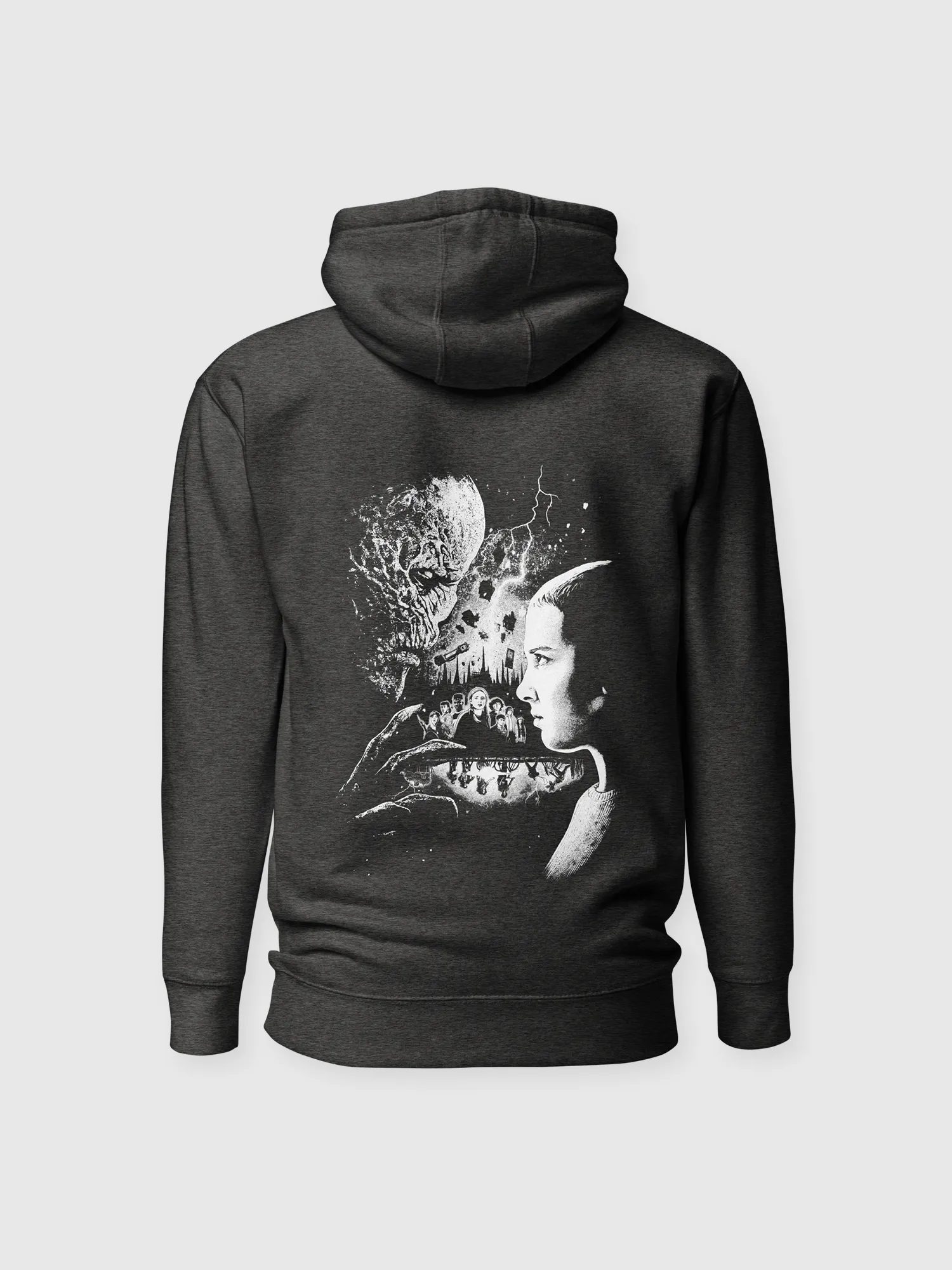 Stranger Things x Kyle Lambert Unisex Hoodie [Charcoal Heather]