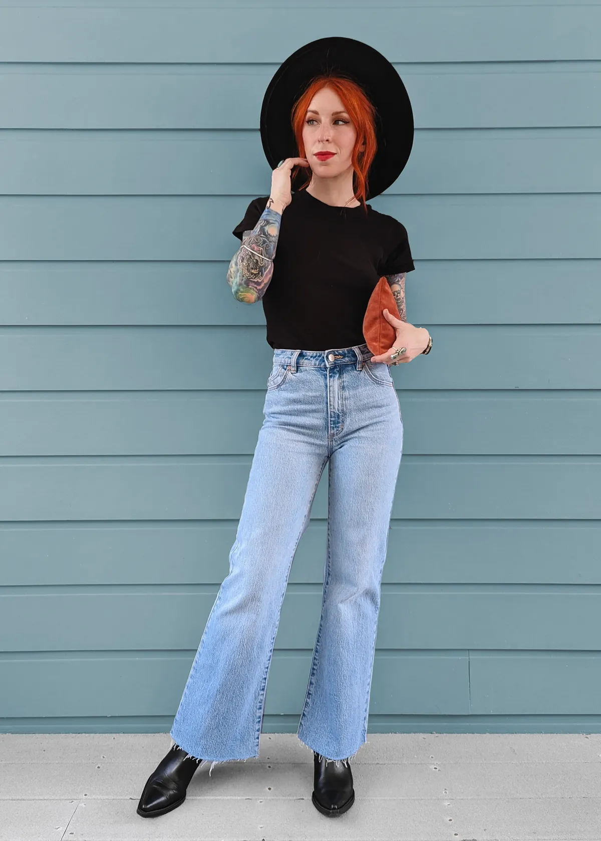 Sunshine Blue Eastcoast Flare Ankle Length Jean