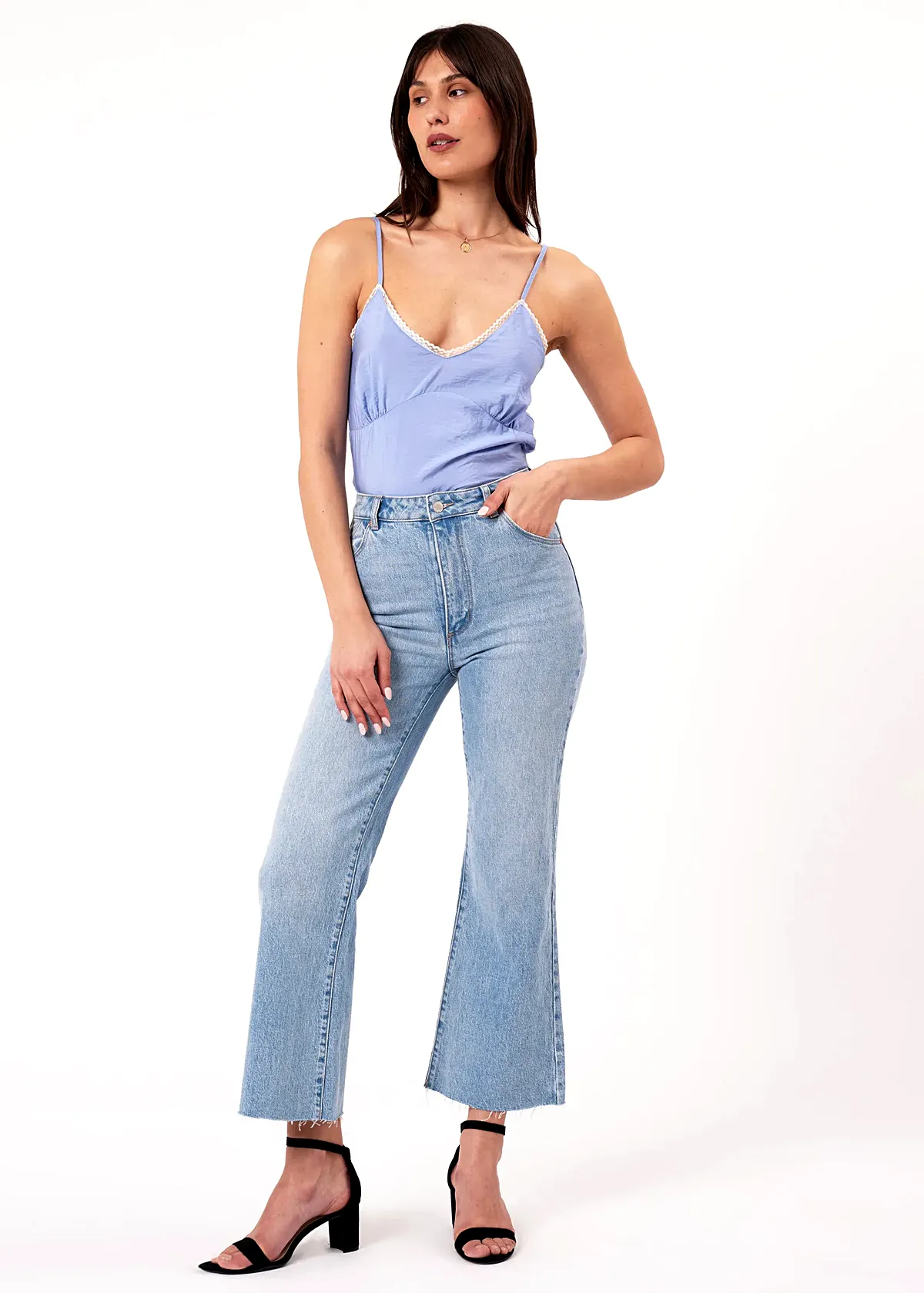 Sunshine Blue Eastcoast Flare Ankle Length Jean