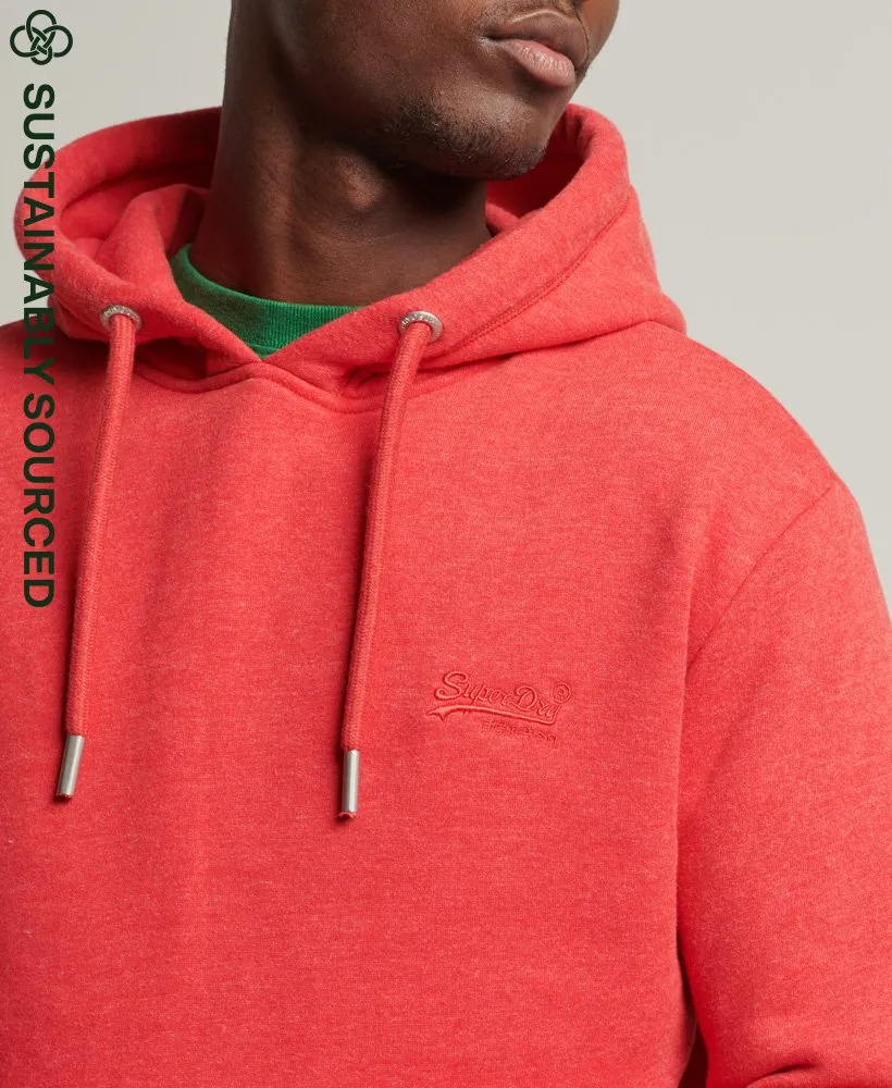 Superdry M2011951B Vintage Logo Hoodie Papaya Red Marl