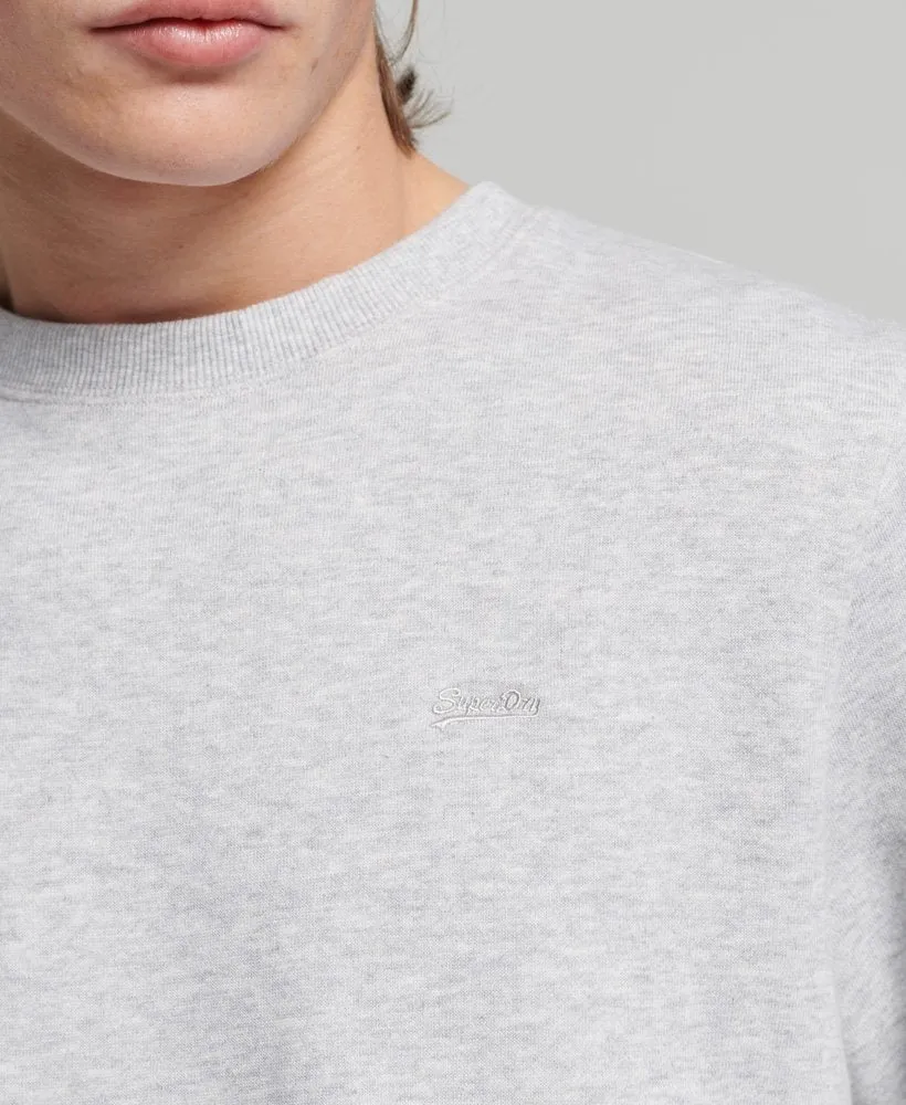 Superdry Organic Cotton Vintage Logo Sweatshirt Light Grey