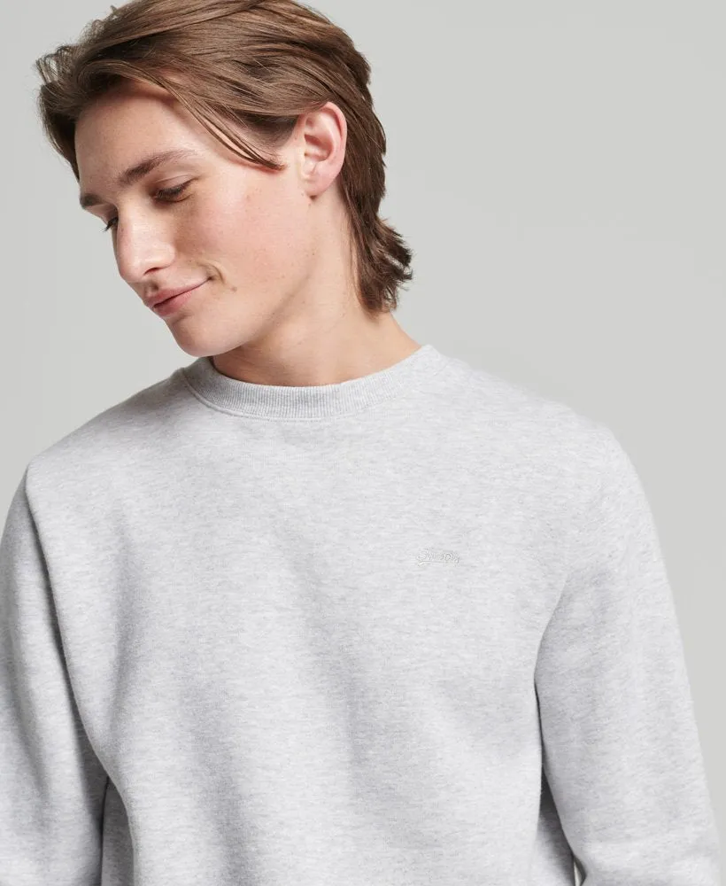 Superdry Organic Cotton Vintage Logo Sweatshirt Light Grey