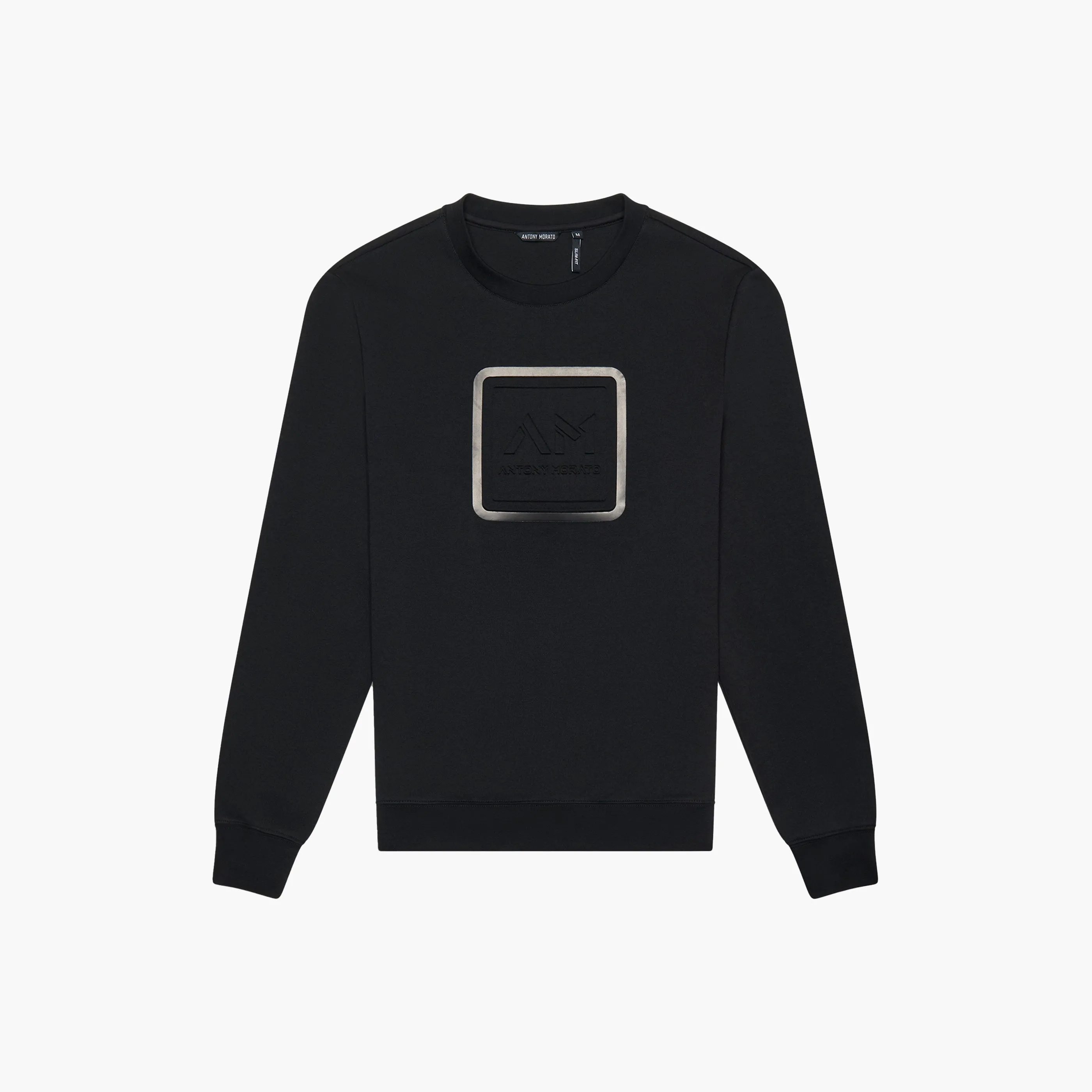 SWEATSHIRT SLIM FIT IN INTERLO NEGRO
