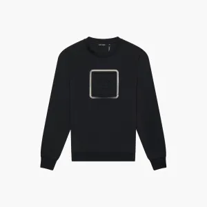 SWEATSHIRT SLIM FIT IN INTERLO NEGRO