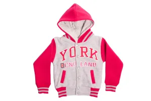 Sweatshirt York England Grey-Fusia- Youth