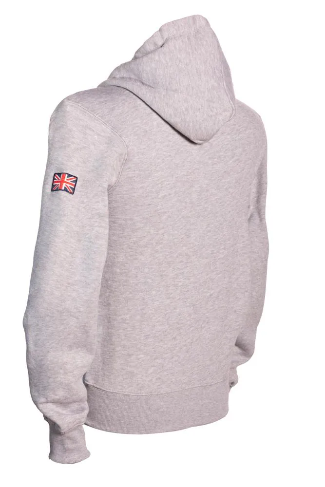 Sweatshirt York England Grey-Maroon Zipper Youth