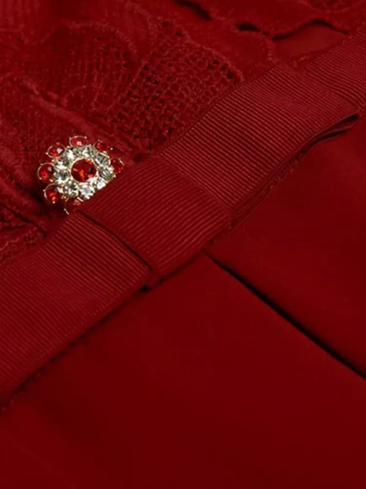 Talia Crystal Button  Vintage Dress