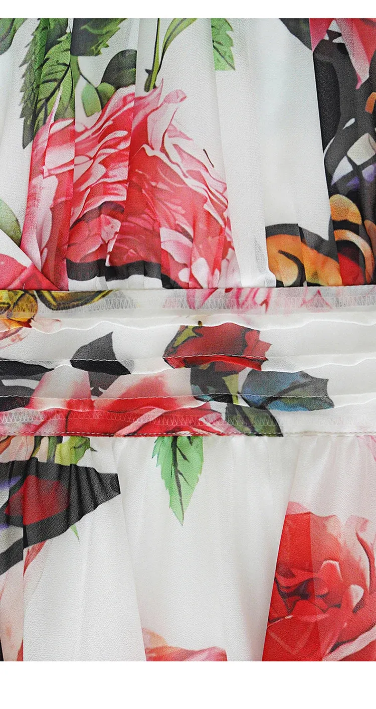 Tasha Designer Vintage Floral Print Dress