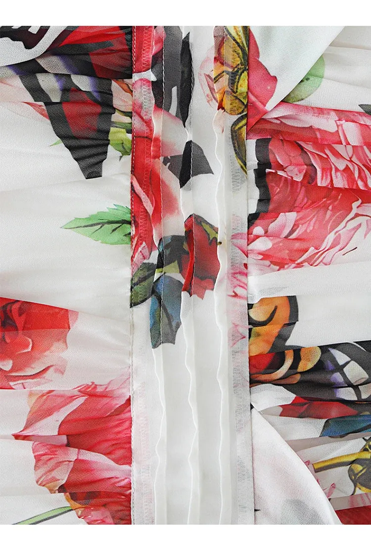 Tasha Designer Vintage Floral Print Dress
