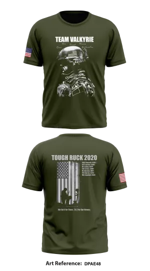 Team Valkyrie Store 1 Core Men's SS Performance Tee - DPAe48