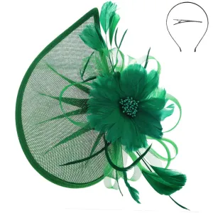 Teardrop & Flower Fascinator