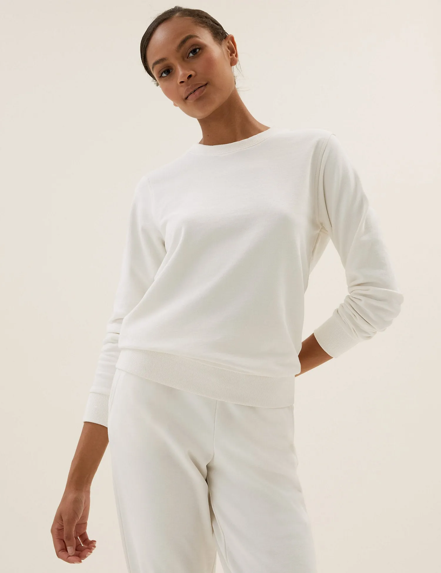 The Cotton Rich Crew Neck Sweatshirt