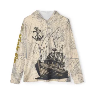 The Nautical Navigator Hooked & Hooded Warm Up Performance Fishing Hoodie