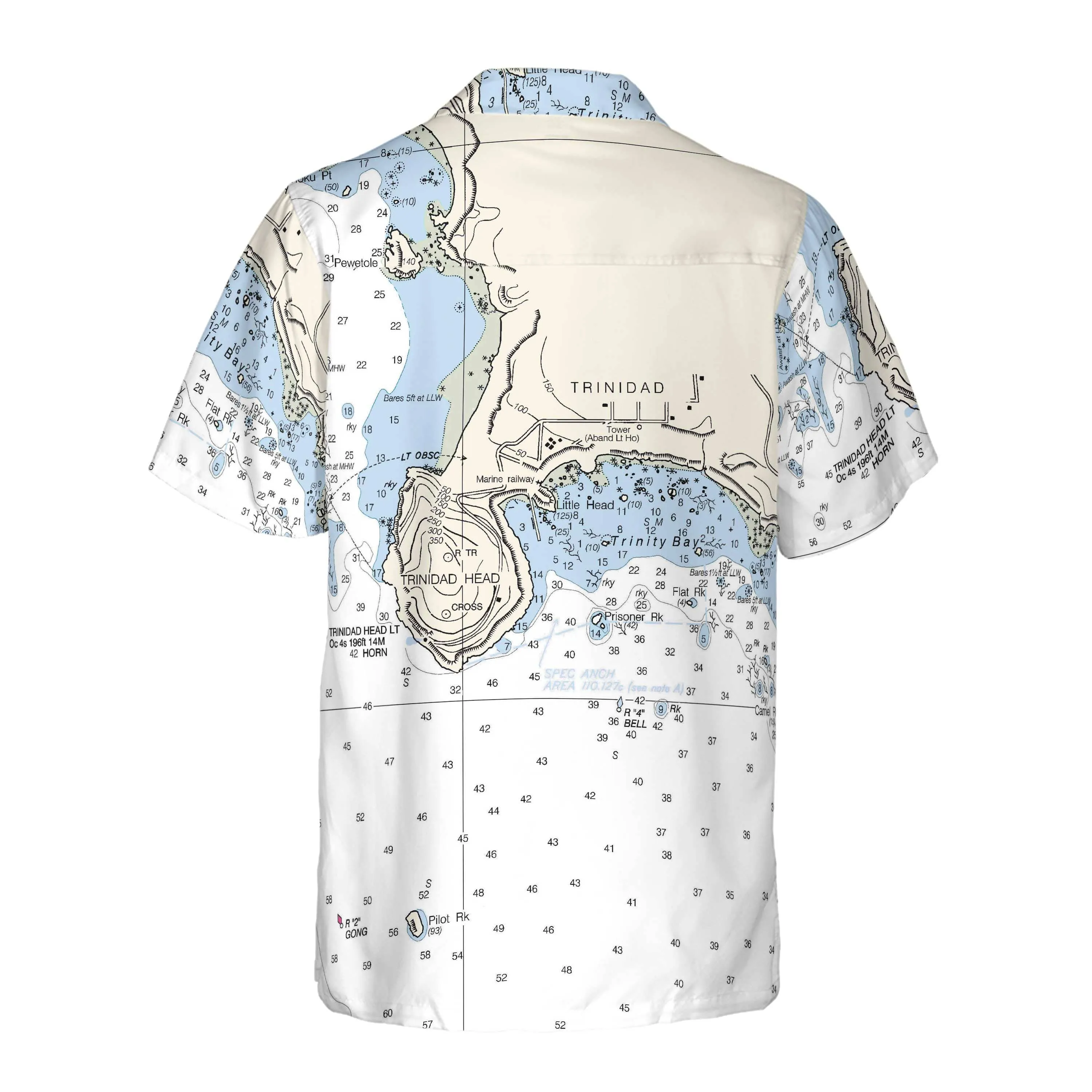 The Trinity Bay Coconut Button Camp Shirt