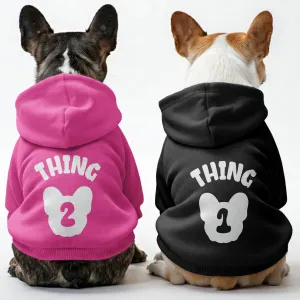 Thing 1 and Thing 2 - Matching French Bulldog Hoodies – Stylish, Cozy & Personalized!