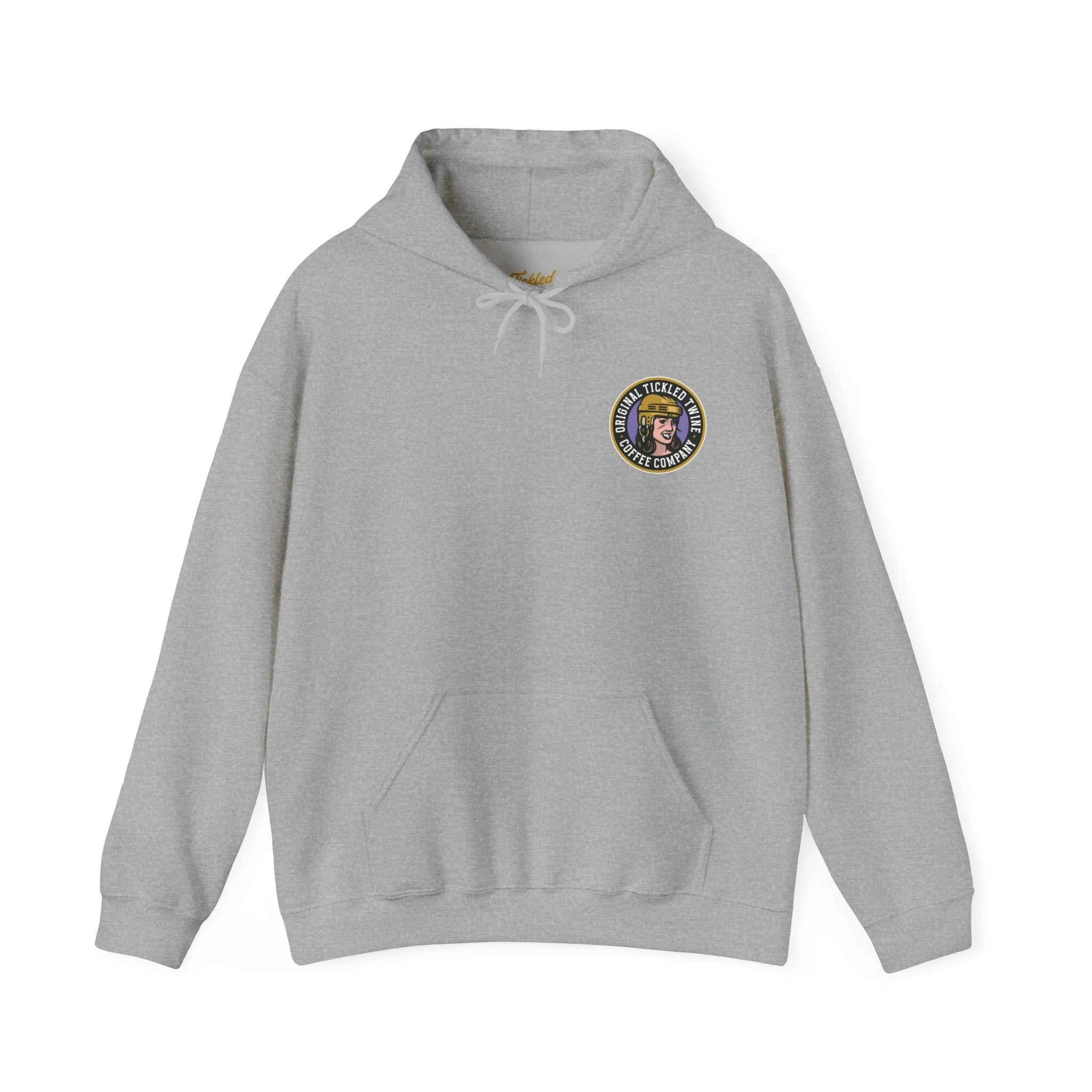 TICKLED TWINE BADGE HOODIE