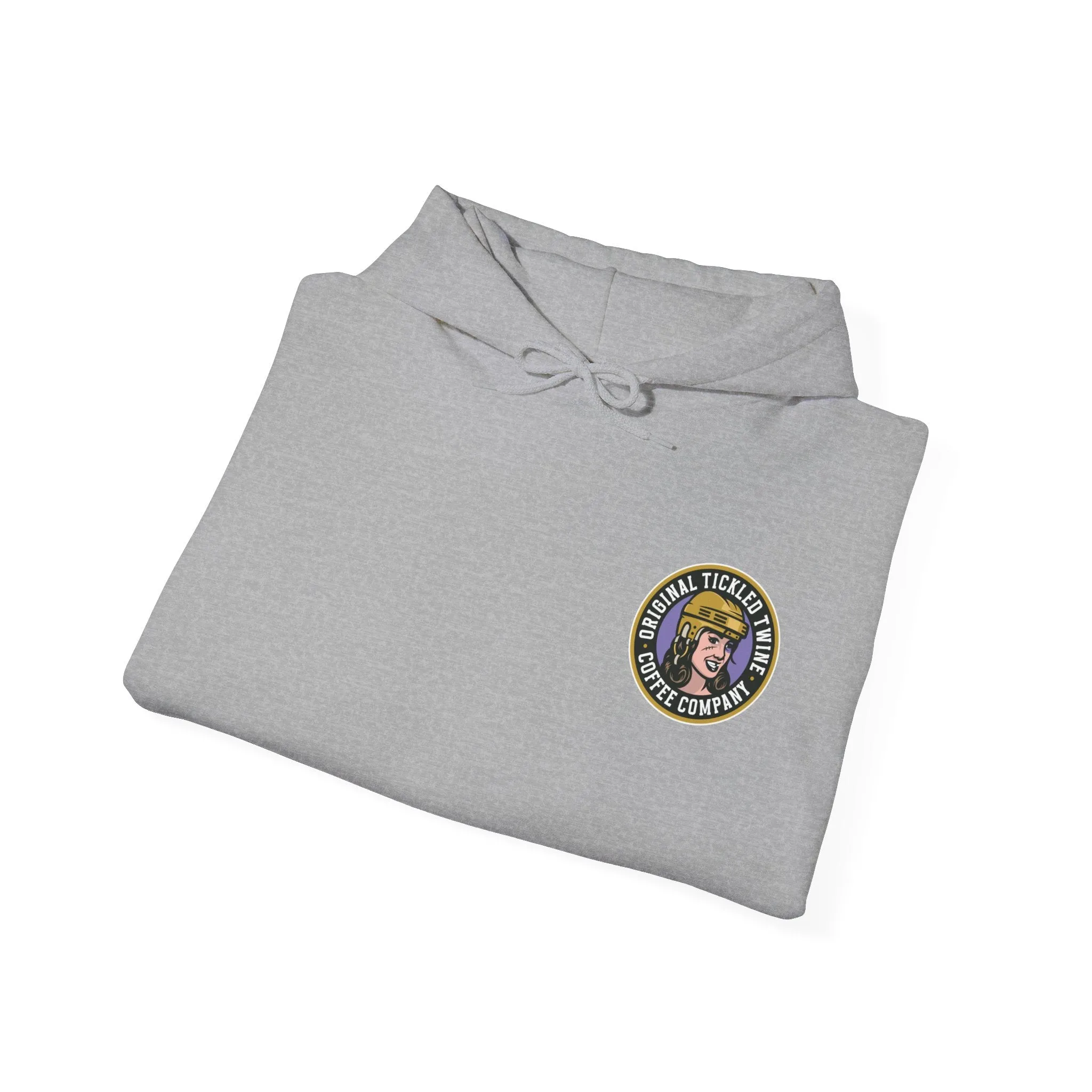 TICKLED TWINE BADGE HOODIE