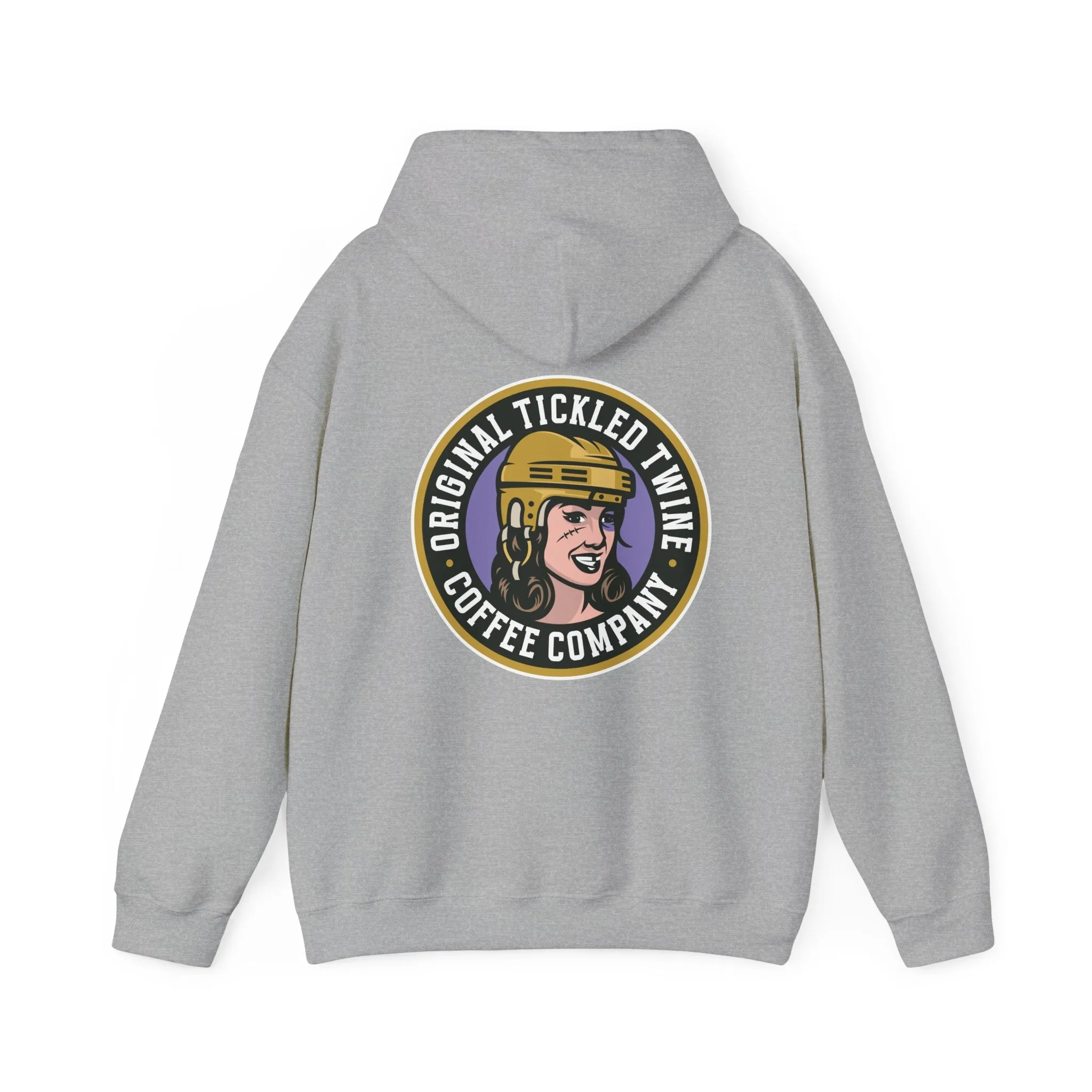 TICKLED TWINE BADGE HOODIE