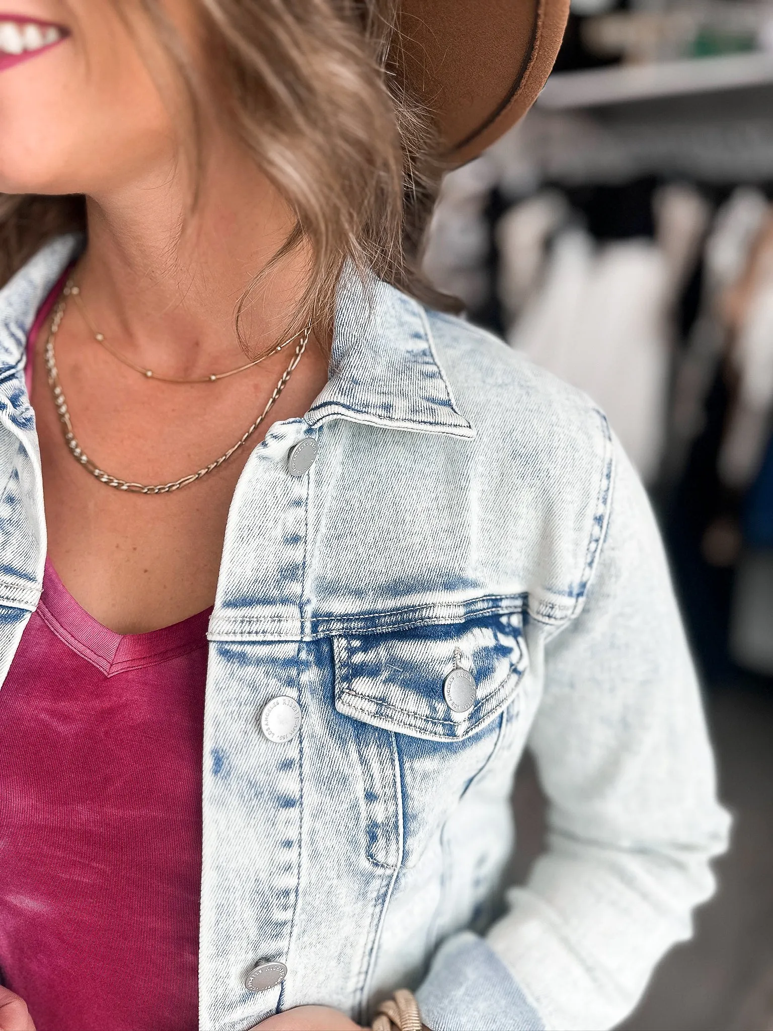 Tiffany Vintage Washed Denim Jacket