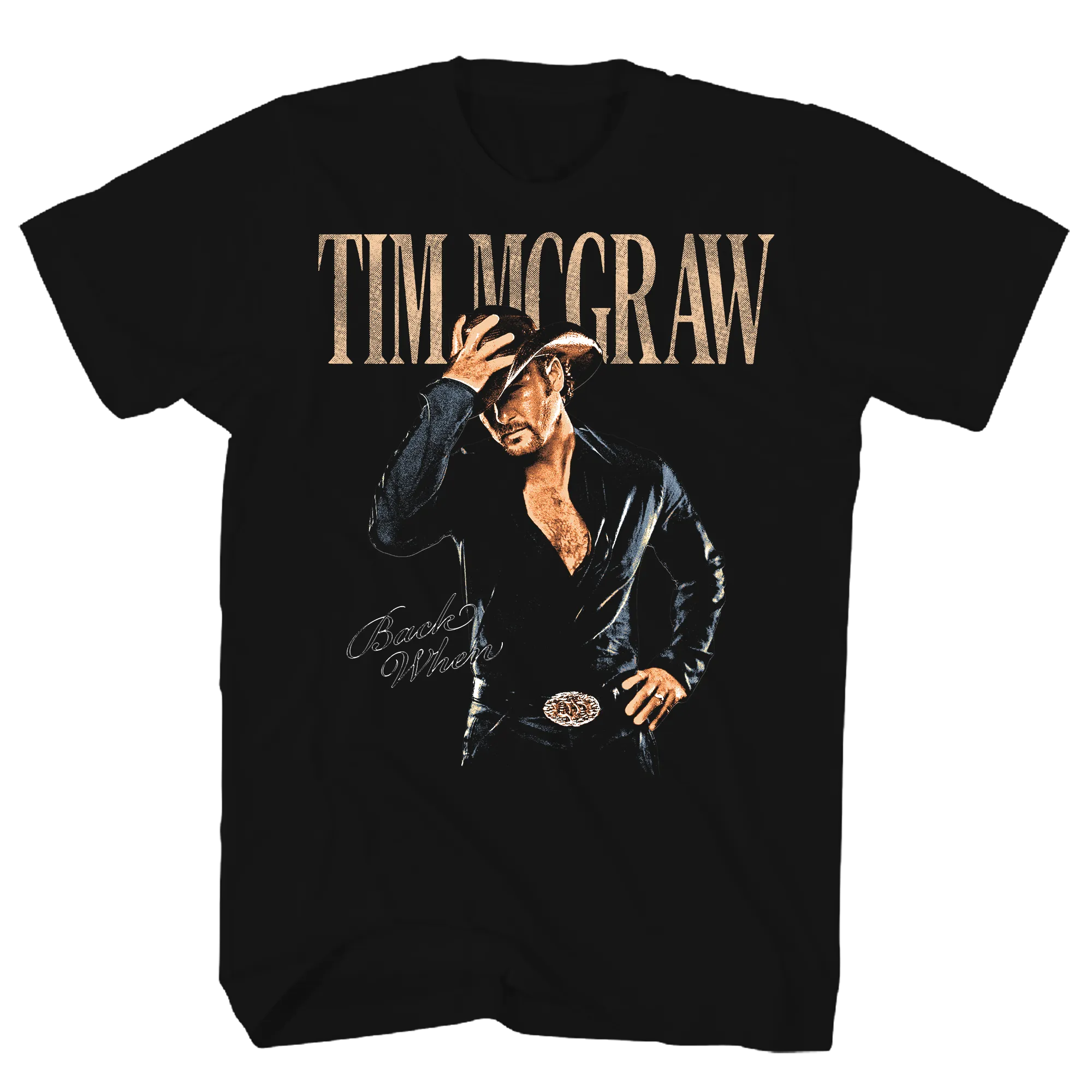 Tim Mcgraw Back When Black T-Shirt