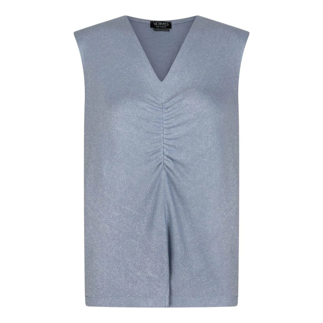 Top soft lurex iceblue