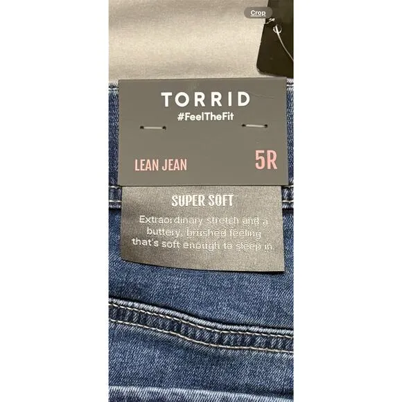 Torrid Lean Jean Super Soft Jeans Size 5R in Blue