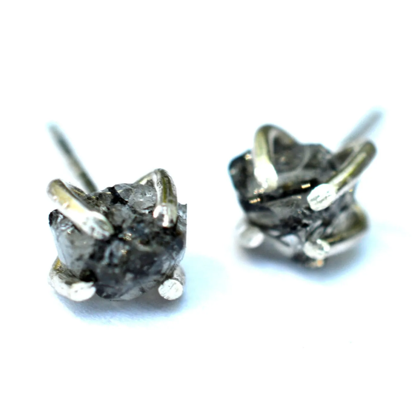 Tourmalinated Quartz Stud Earrings