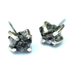 Tourmalinated Quartz Stud Earrings