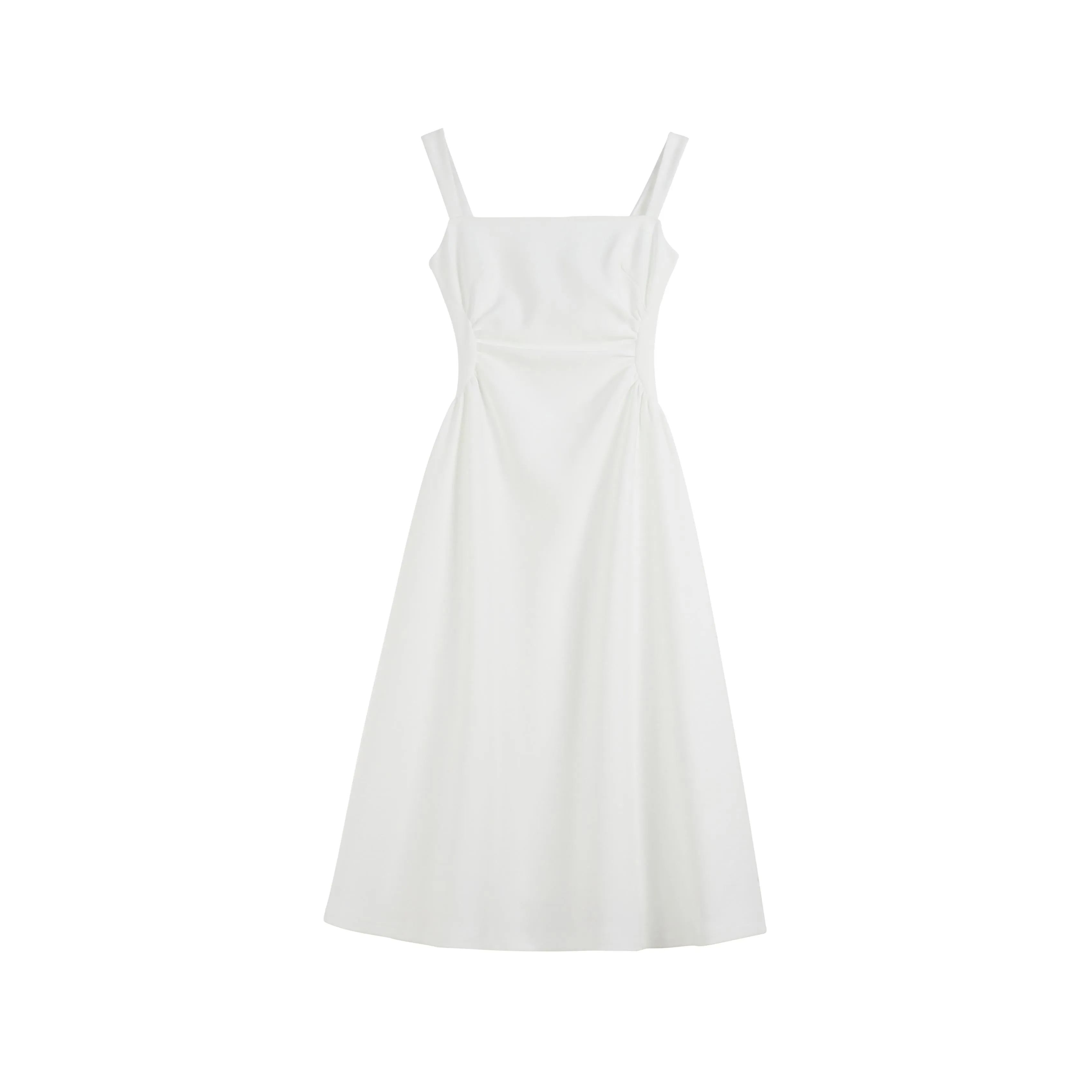Trendy Poplin Dress with a Flattering Waist