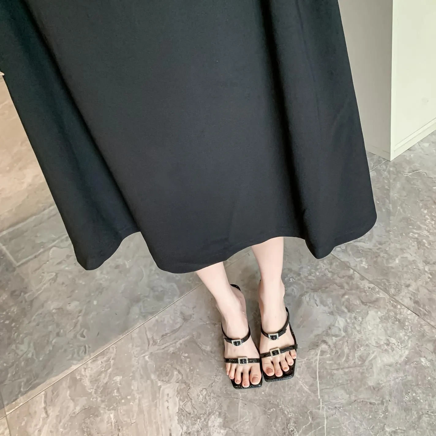 Trendy Poplin Dress with a Flattering Waist