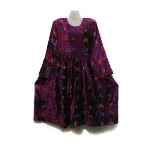 Tribal Ethnic Violet Pashtun Frock
