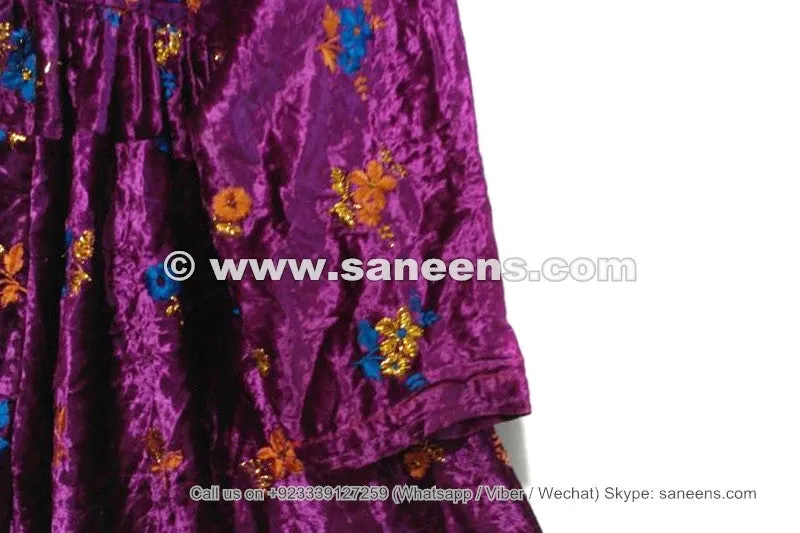 Tribal Ethnic Violet Pashtun Frock