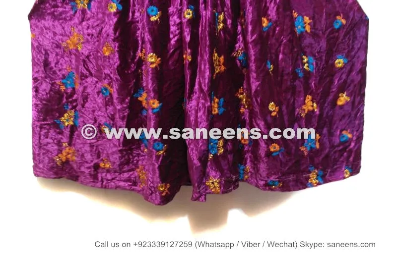 Tribal Ethnic Violet Pashtun Frock