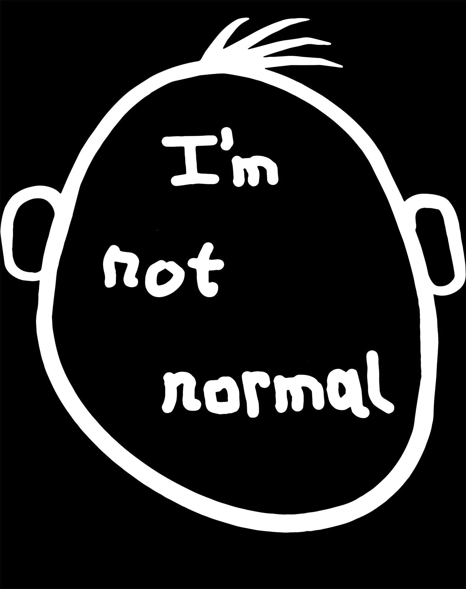 UA Just for Lolz Not Normal Men's T-shirt (Black)