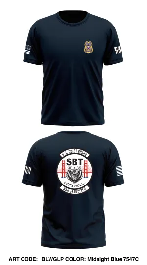USCG Sector boarding team (SBT) San Francisco Store 1 Core Men's SS Performance Tee - BLWGLP