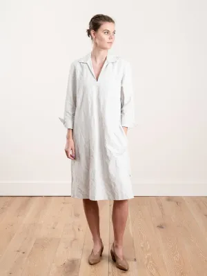 v-neck dress - stone
