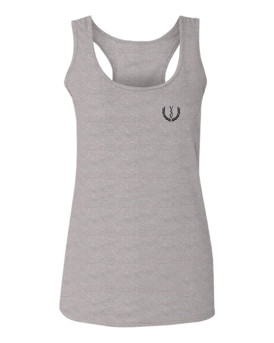 VICES AND VIRTUESS Cool Small Logo Seal Good Vibe  women's Tank Top sleeveless Racerback