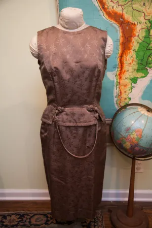 Vintage 60s Asian Inspired Two-Piece Dress // Size 6 - 8