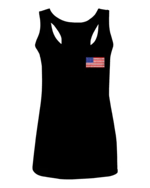 Vintage American Flag United States of America USA  women's Tank Top sleeveless Racerback