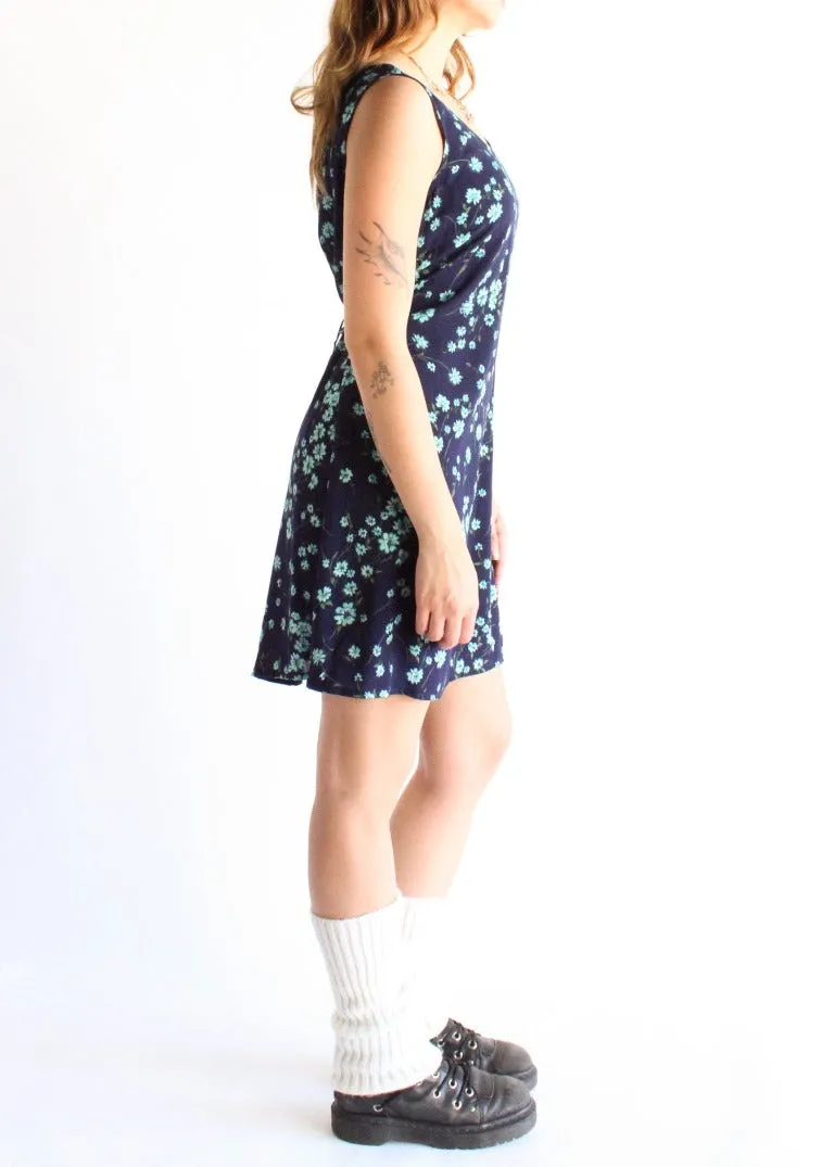 Vintage Floral Dress D0508