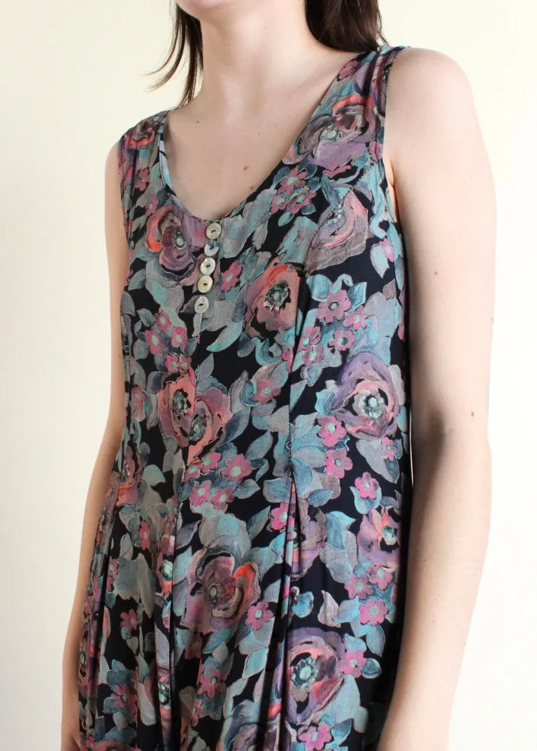 Vintage Floral Jumpsuit D0386