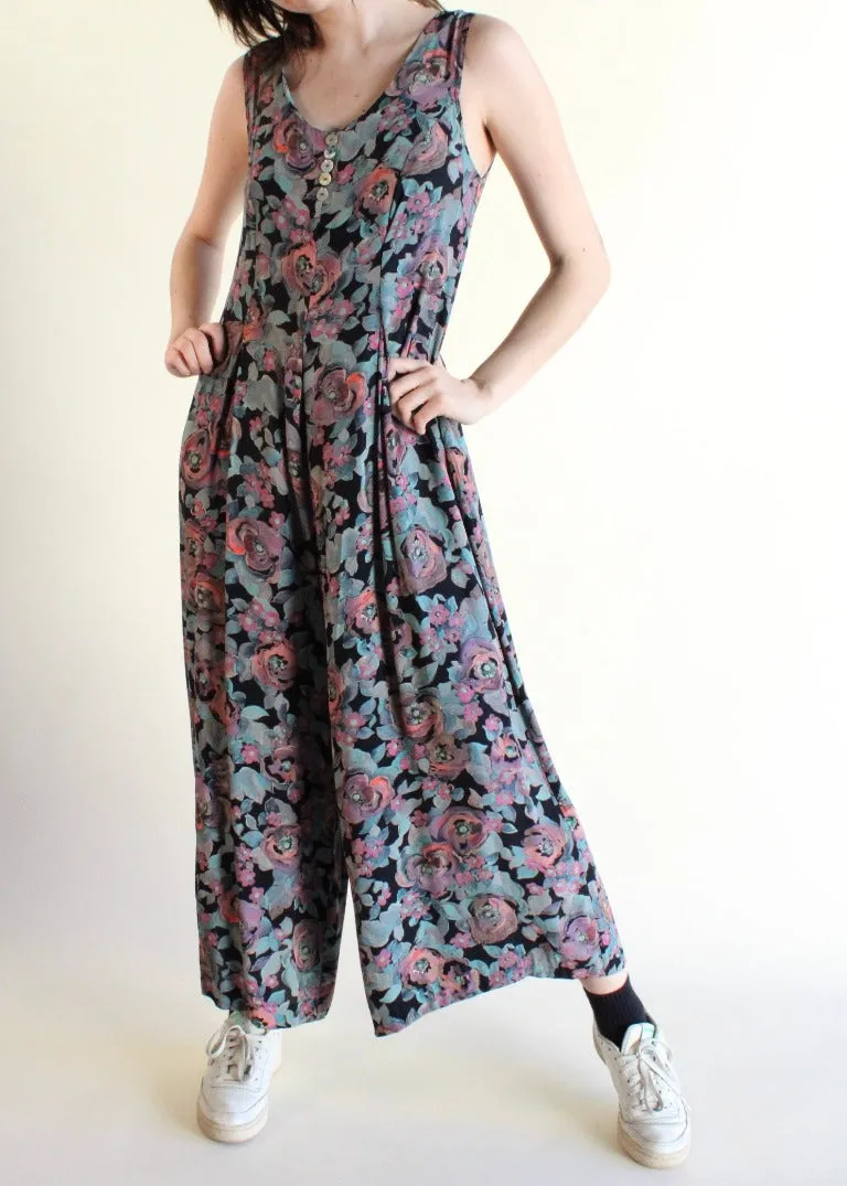 Vintage Floral Jumpsuit D0386