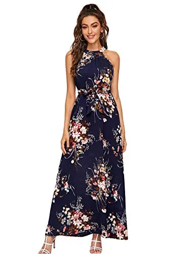 Vintage Floral Maxi Dress