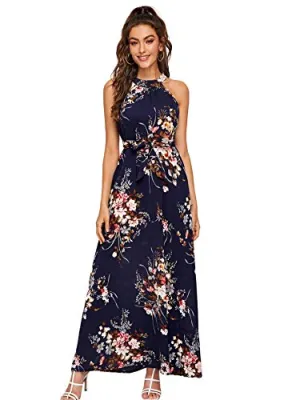 Vintage Floral Maxi Dress
