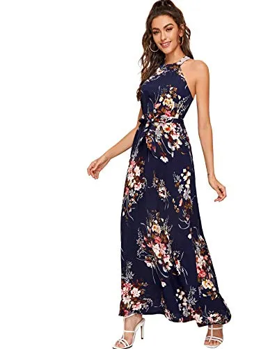 Vintage Floral Maxi Dress
